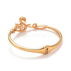 Crystal Rhinestone Swan Cuff Bangle&nbsp;STAS-D165-12G