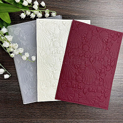 PP Plastic Embossing Folder Templates&nbsp;DIY-WH20048-050A