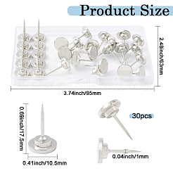 30Pcs Zinc Alloy Drawing Pins&nbsp;FIND-WH20033-036S