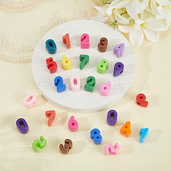80Pcs Opaque Acrylic Beads&nbsp;OACR-PA0001-47