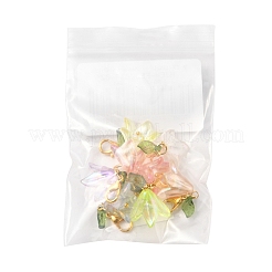 8Pcs 8 Colors Flower Acrylic Pendant Decorations&nbsp;HJEW-FS00034-02