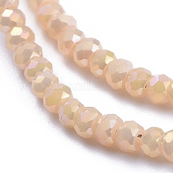 Electroplate Glass Beads Strands&nbsp;GLAA-F079-FR11