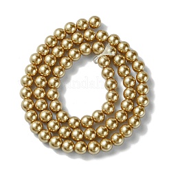Eco-Friendly Dyed Glass Pearl Beads Strands&nbsp;HY-A008-6mm-RB093