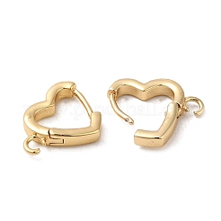 Brass Hoop Earrings Finding&nbsp;KK-M262-1B-G