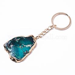 Natural Regalite/Imperial Jasper/Sea Sediment Jasper Keychain&nbsp;G-N0326-002B