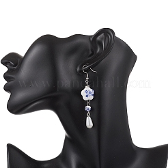 4 Pairs Handmade Porcelain Dangle Earrings&nbsp;EJEW-JE06855