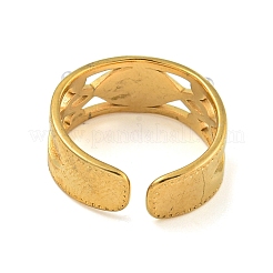 Ion Plating(IP) 304 Stainless Steel Cuff Open Rings&nbsp;RJEW-K283-04G