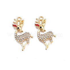 Rack Plating Alloy Enamel Pendants&nbsp;ENAM-N055-118