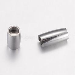 Tarnish Resistant 304 Stainless Steel Magnetic Clasps with Glue-in Ends&nbsp;STAS-G071-44P
