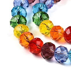 Transparent Glass Beads Strands&nbsp;GLAA-T023-08B