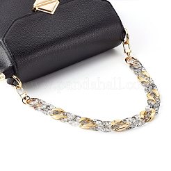 Transparent Spary Paint Acrylic Linking Rings Bag Handles&nbsp;AJEW-BA00092