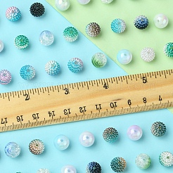 200Pcs 10 Styles Imitation Pearl & Opaque Acrylic Berry Beads&nbsp;OACR-FS0001-96A