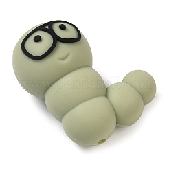 Caterpillar Food Grade Silicone Focal Beads&nbsp;SIL-Q030-03C