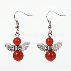 Angel Natural & Synthetic Mixed Stone Dangle Earrings&nbsp;EJEW-JE01587