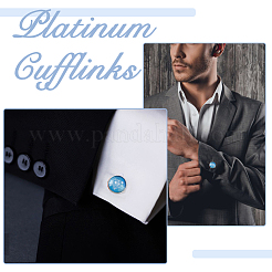 DIY Blank Dome Cufflinks Making Kit&nbsp;DIY-DC0002-60A