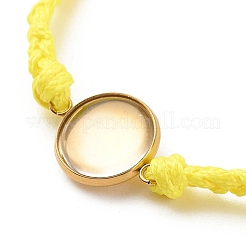 Adjustable Koran Waxed Polyester Cord Bracelets&nbsp;AJEW-JB01131-01
