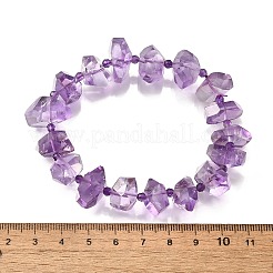 Natural Amethyst Chips Stretch Bracelets&nbsp;BJEW-Z100-01