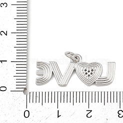 Brass Micro Pave Cubic Zirconia Pendants&nbsp;KK-G544-37P