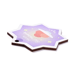 Eid Mubarak theme Wood Pendants&nbsp;WOOD-C011-04