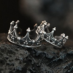 Crown Brass Cuff Open Rings&nbsp;FS-WG83D0F-01