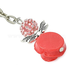 Resin & Alloy & Glass Keychain&nbsp;KEYC-MZ00015