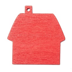 Christmas Themed Spray Painted Wood Big Pendants&nbsp;WOOD-L011-A01