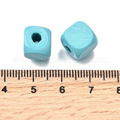 Spray Painted Wooden Beads&nbsp;WOOD-P021-01C-26