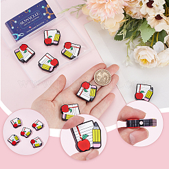 12Pcs Teachers' Day Food Grade Silicone Focal Beads&nbsp;SIL-SC0001-82