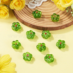10Pcs Transparent Handmade Bumpy Lampwork Beads&nbsp;LAMP-TADJ0001-48D