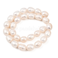 Natural Cultured Freshwater Pearl Beads Strands&nbsp;PEAR-F020-24C