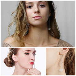 Rhodium Plated 925 Sterling Silver Ear Thread&nbsp;JE795A