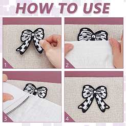 16Pcs 2 Styles Computerized Embroidery Cloth Self Adhesive Patches&nbsp;PATC-GA0001-73