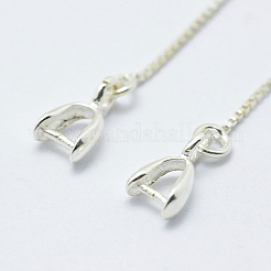 925 Sterling Silver Earring Hooks Findings&nbsp;STER-I014-27S