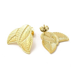 Ion Plating(IP) 304 Stainless Steel Stud Earrings Findings&nbsp;EJEW-I281-42G