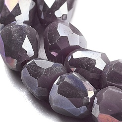 Electroplate Glass Beads Strands&nbsp;EGLA-D030-P4mm-B06