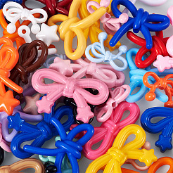 48Pcs 4 Styles Opaque Acrylic Beads&nbsp;OACR-TA0004-94A