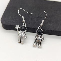 Spaceman Alloy Glass Dangle Earrings&nbsp;FS-WG19CA4-01