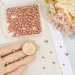 500Pcs 5 Styles Rack Plating Brass Beads&nbsp;KK-BBC0023-24RG