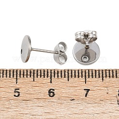 Non-Tarnish 304 Stainless Steel Stud Earring Findings&nbsp;X-STAS-R063-35