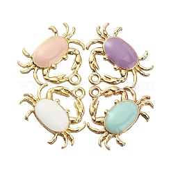 40Pcs 4 Colors Eco-Friendly Zinc Alloy Pendants&nbsp;ENAM-CJ0002-30