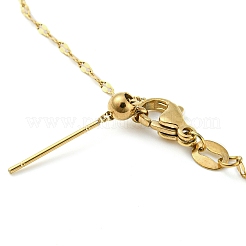 304 Stainless Steel Add a Bead Adjustable Link Chains Bracelets for Women&nbsp;BJEW-M307-01F-G