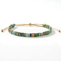 2Pcs 2 Styles Natural Fuchsite & Glass & Iron Braided Bead Bracelet Sets&nbsp;VQ5564