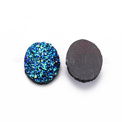 Electroplate Druzy Resin Cabochons&nbsp;CRES-T012-08B