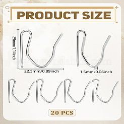20Pcs Stainless Steel Curtain Hook&nbsp;AJEW-LP0006-40