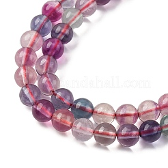 Natural Fluorite Beads Strands&nbsp;G-K345-B02-01A