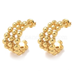 Chunky Bubble 304 Stainless Steel Stud Earrings for Women&nbsp;EJEW-K333-27G
