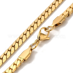 Ion Plating(IP) 304 Stainless Steel Snake Chain Necklaces&nbsp;NJEW-Q337-03F-G