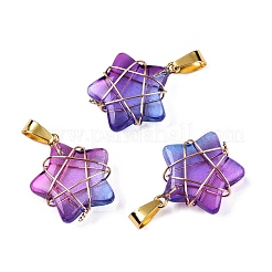 Lampwork Pendants&nbsp;GLAA-T023-06J