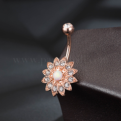 Brass Piercing Jewelry&nbsp;AJEW-EE0006-80RG
