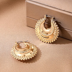 Alloy Hoop Earrings&nbsp;FS-WGDE27E-01